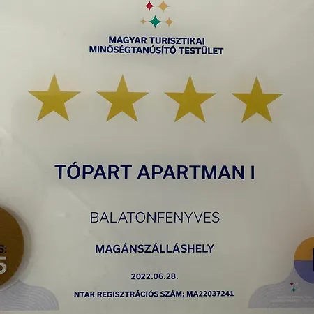 Apartman Tópart I Balatonfenyves